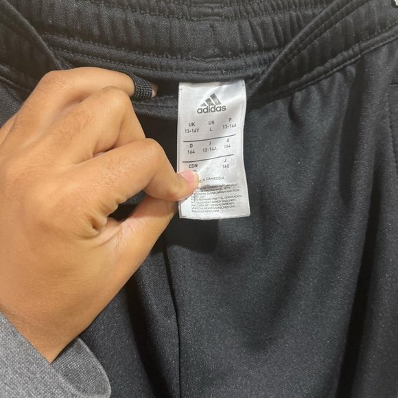 Boys Adidas Tiro Zip Up Track Pants - Picture 3 of 3